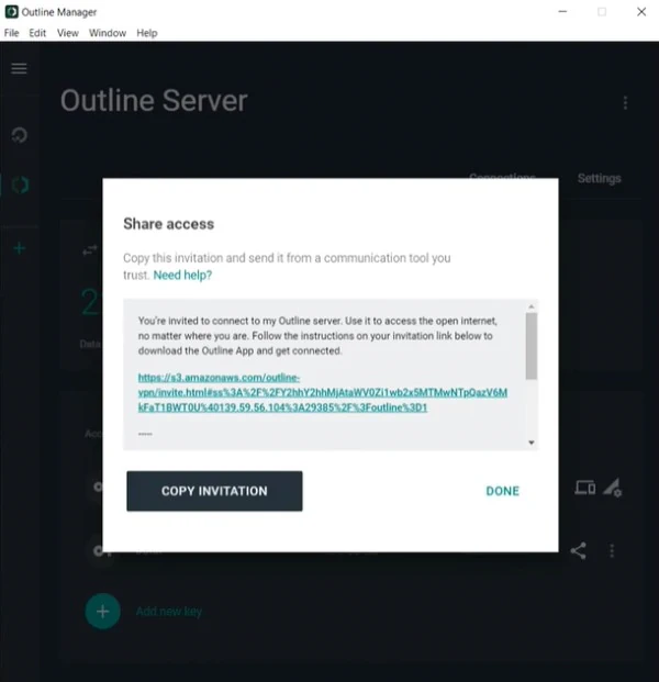 Share the server