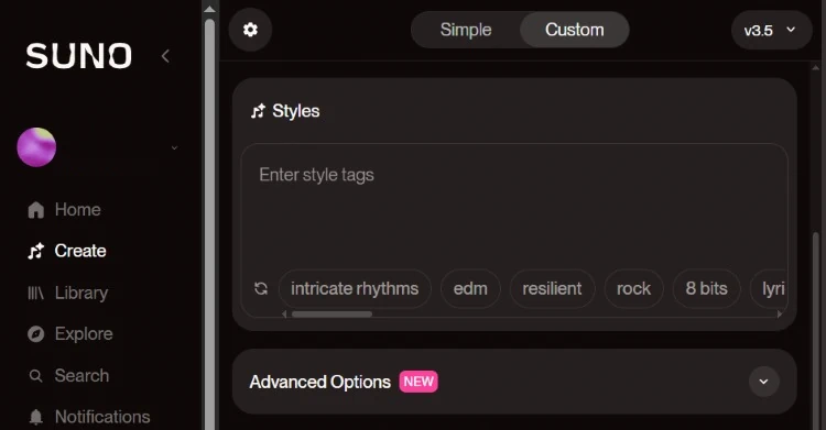 Add song styles